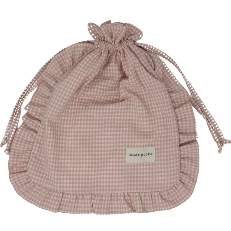 Bolsa Mudas Volante Colección Vichy Rosa - Imagen 2